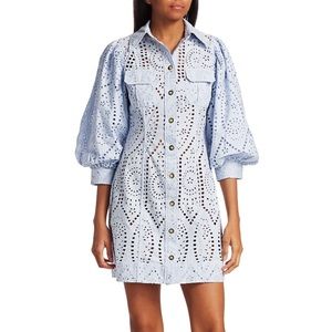 Ganni Broderie Anglaise Dress